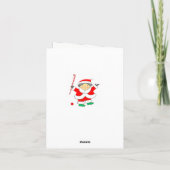 Hockey-Holiday Card Feiertagskarte (Rückseite)