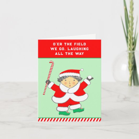 Hockey-Holiday Card Feiertagskarte (Vorderseite)