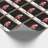 Hockey Holiday-Geschenk Geschenkpapier (Ecke)