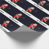 Hockey Holiday-Geschenk Geschenkpapier (Ecke)