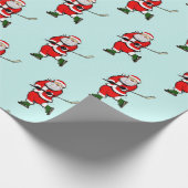 Hockey Holiday-Geschenk Geschenkpapier (Ecke)