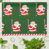 Hockey Holiday-Geschenk Geschirrtuch (Gefaltet)