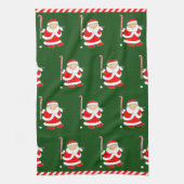 Hockey Holiday-Geschenk Geschirrtuch (Vertikal)