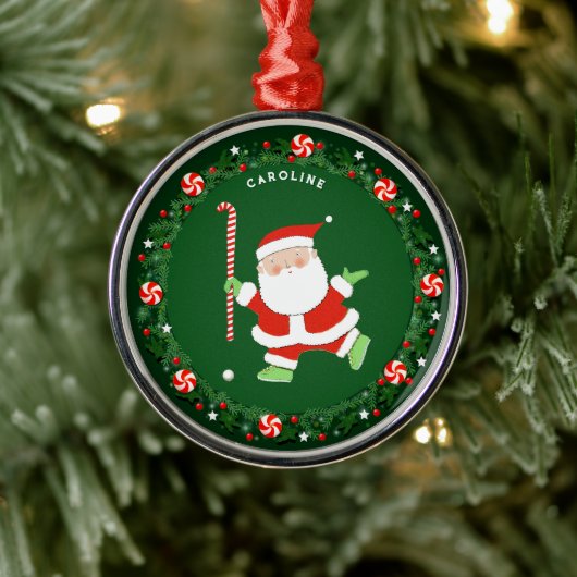 Hockey Holiday Geschenk Keramik Ornament (Baum)