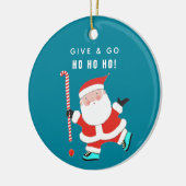 Hockey Holiday Geschenk Keramik Ornament (Links)