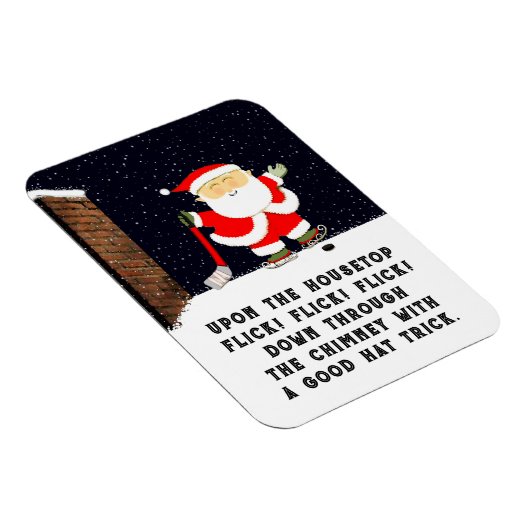 Hockey Holiday-Geschenk Magnet (Rechte Seite)