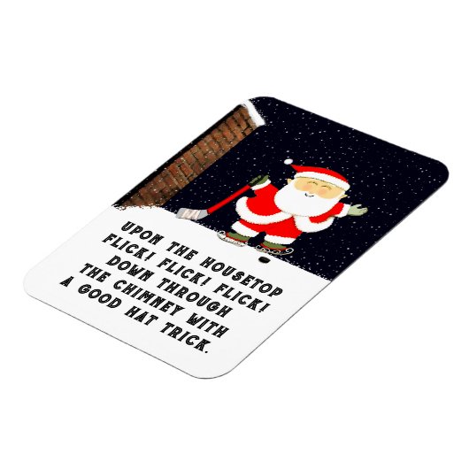 Hockey Holiday-Geschenk Magnet (Linke Seite)