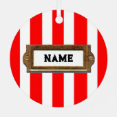 Hockey Holiday-Geschenk Ornament Aus Metall (Rückseite)