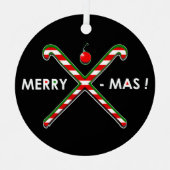 Hockey Holiday-Geschenk Ornament Aus Metall (Vorderseite)