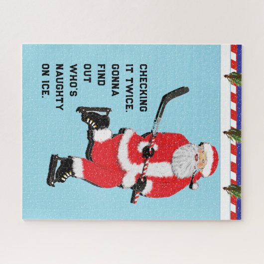 Hockey Holiday-Geschenk Puzzle (Horizontal)