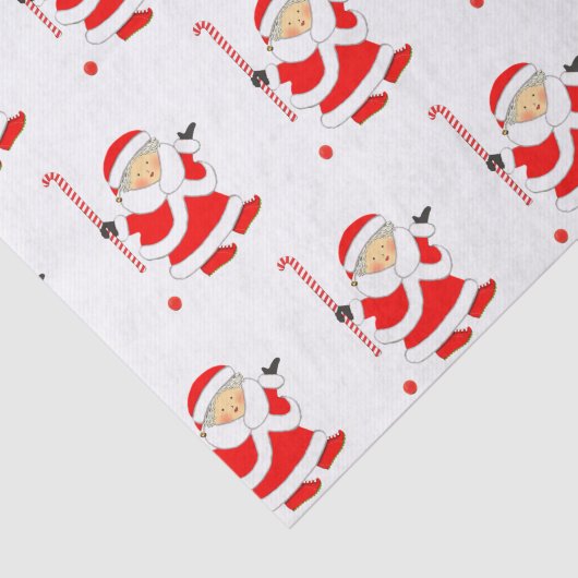 Hockey Holiday-Geschenk Seidenpapier (Ausschnitt)