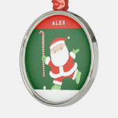 Hockey Holiday Keepake-Geschenk Ornament Aus Metall (Links)