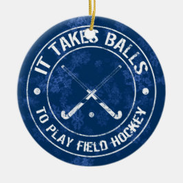 Hockey Holiday Ornament Funny Field