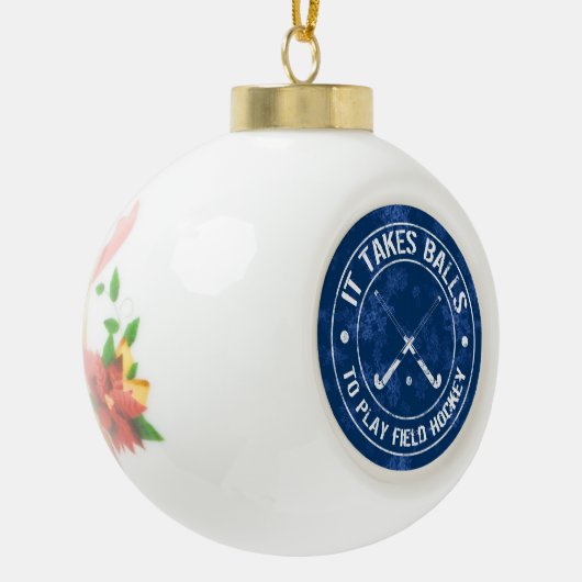 Hockey Holiday Ornament Funny Field (Links)