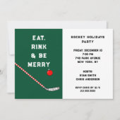 Hockey Holiday Party Einladungen (Vorderseite)