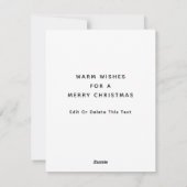 Hockey Holiday Weihnachtskarten Feiertagskarte (Rückseite)