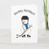 Hockey Holidays Snowman Weihnachten (Vorderseite)