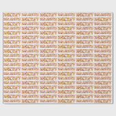 Hockey Holidays Wrapping Paper, Xmas Santa Design Geschenkpapier (Flach)