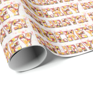 Hockey Holidays Wrapping Paper, Xmas Santa Design Geschenkpapier