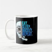 Hockey Ice Cream Drip Eat Sleep Hockey Repeat Boys Kaffeetasse (Links)