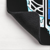 Hockey Ice Cream Drip Eat Sleep Hockey Repeat Boys Mousepad (Ecke)