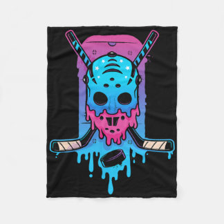 Hockey Ice Cream Drip Fleecedecke