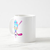 Hockey Ice Cream Drip Number 67 Player 67th Birthd Kaffeetasse (Vorderseite Links)