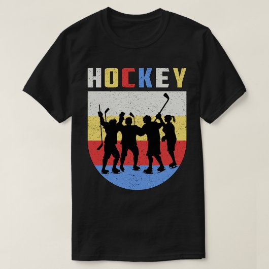 Hockey Ice Hockey Fan Player T-Shirt (Design vorne)