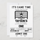 Hockey im ersten Jahr ab 1. Geburtstag Einladung (Vorderseite)