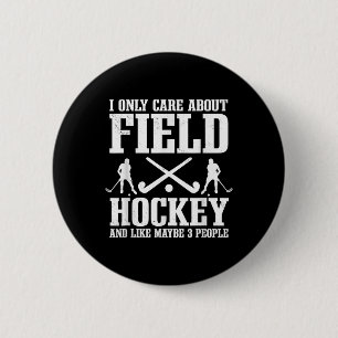 Hockey Introvert Spieler Torwart Ausputzer T Button