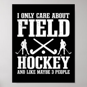 Hockey Introvertierter Spieler Torwart Sweeper T Poster