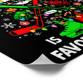 Hockey Is My Favorite Season Christmas Tree Equipm Poster (Ecke)