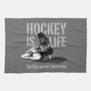 Hockey ist das Leben Geschirrtuch