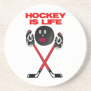Hockey ist das Leben Getränkeuntersetzer