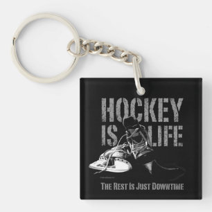 Hockey ist der Schlüsselanhänger des Lebens