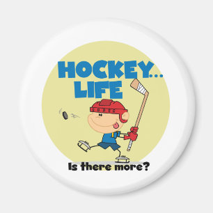 Hockey ist dort mehr T - Shirts und Geschenke Magnet