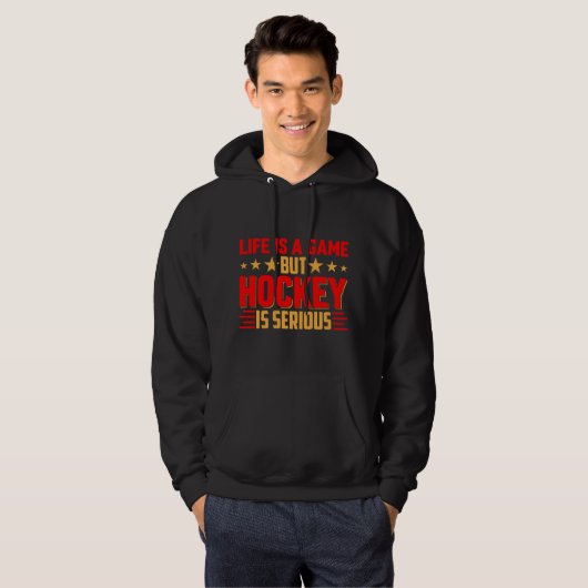 Hockey ist ernst hoodie (Vorne ganz)