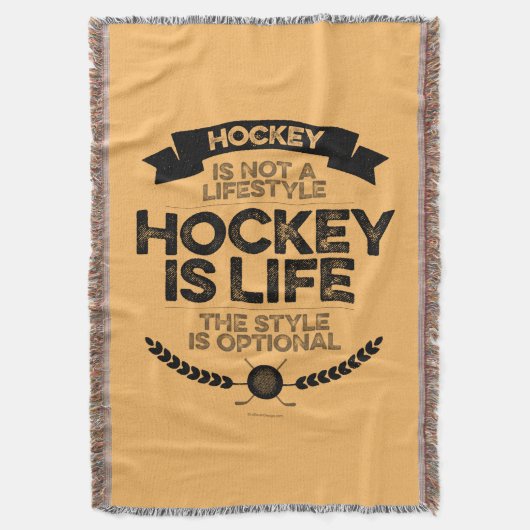 Hockey ist kein Lifestyle Decke (Vorderseite Vertikal)