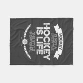 Hockey ist kein Lifestyle-Fleece-Blanket Fleecedecke (Vorderseite (Horizontal))