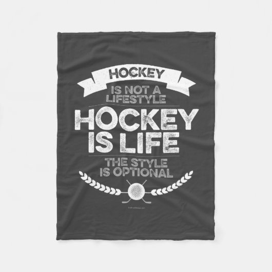 Hockey ist kein Lifestyle-Fleece-Blanket Fleecedecke (Vorderseite)