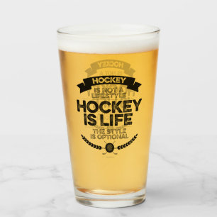 Hockey ist kein Lifestyle Glas