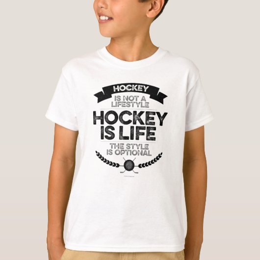 Hockey ist kein Lifestyle-T - Shirt (Vorderseite)