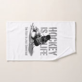 Hockey ist Leben Badhandtuch Set (Handtuch)