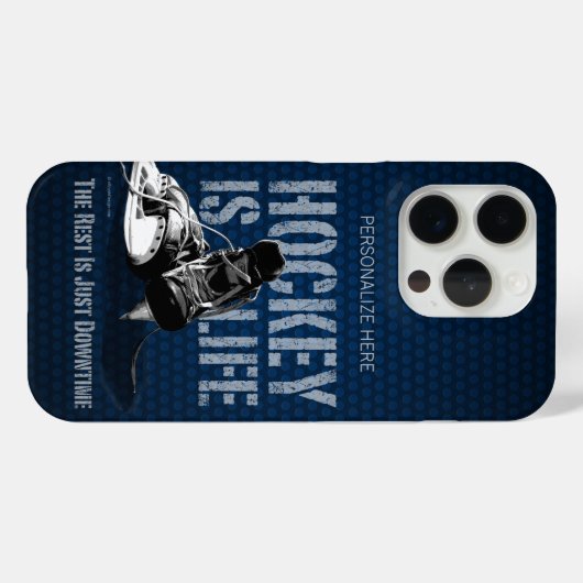 Hockey ist Leben Case-Mate iPhone Hülle (Rückseite (Horizontal))