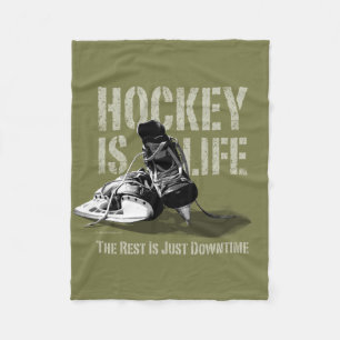 Hockey ist Leben Fleecedecke