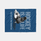 Hockey ist Leben Fleecedecke (Vorderseite (Horizontal))