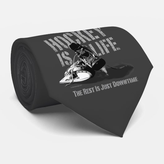 Hockey ist Leben Krawatte (Gerollt)