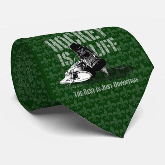 Hockey ist Leben Krawatte (Gerollt)