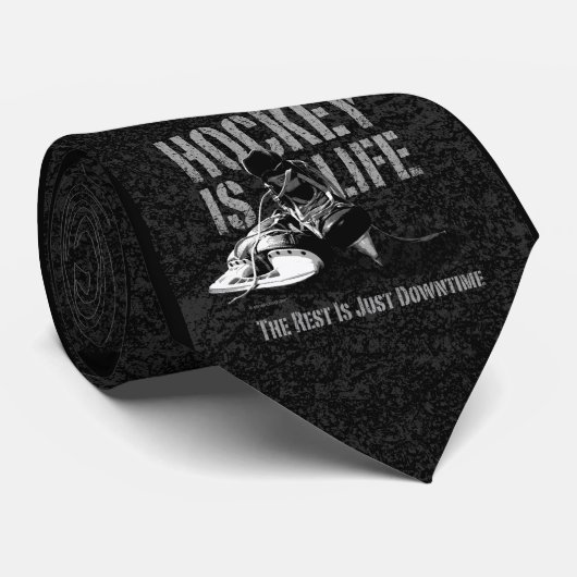 Hockey ist Leben Krawatte (Gerollt)