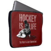 Hockey ist Leben Laptopschutzhülle (Vorne Rechts)
